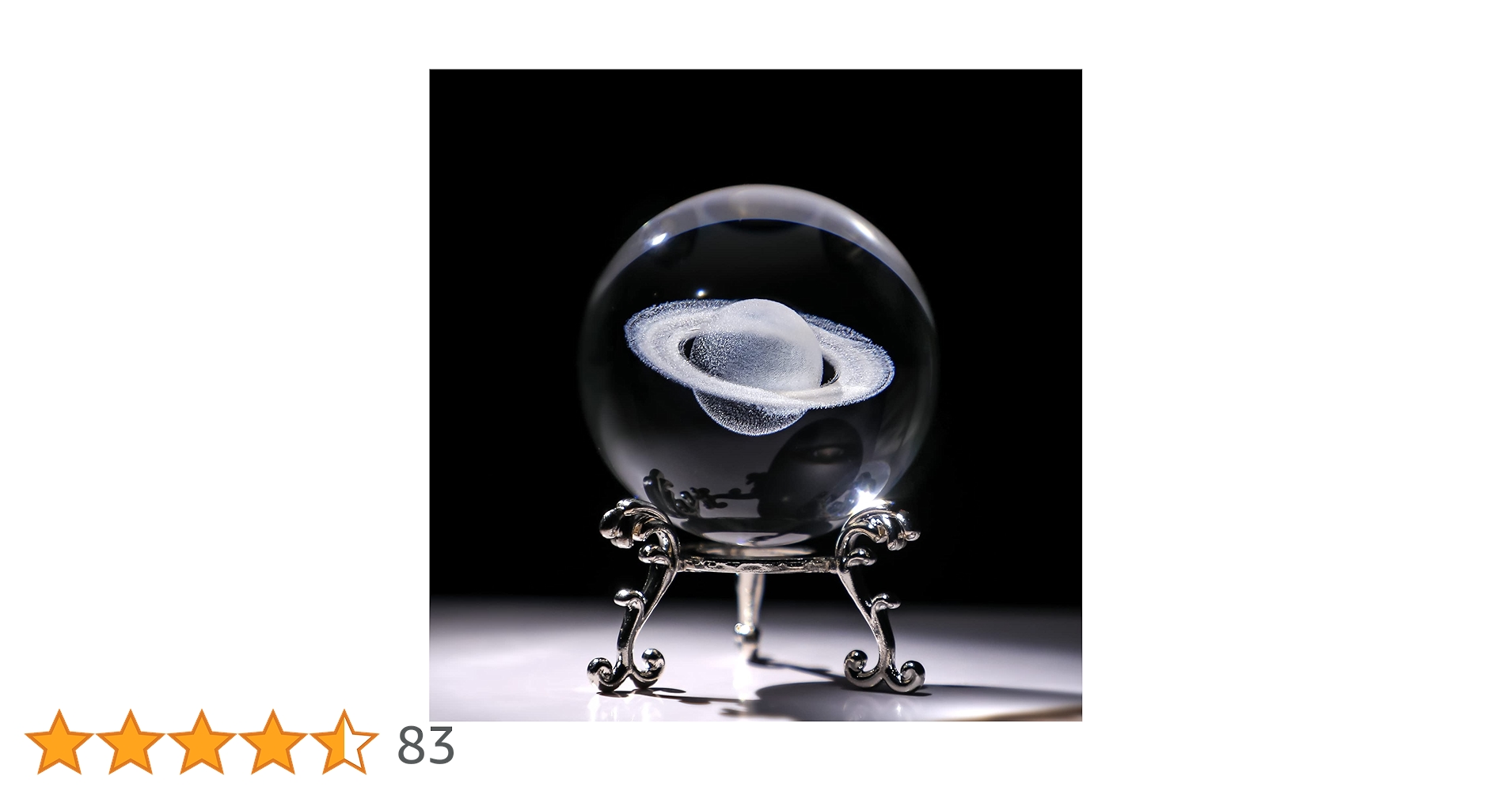 Amazon.co.jp: HDCRYSTALGIFTS 3Dレーザー彫刻土星クリスタルボール